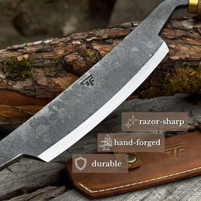 Curved Draw Knife (Push/Pull Shave), 14.5 cm (5.7 inch) Cutting Edge - 3