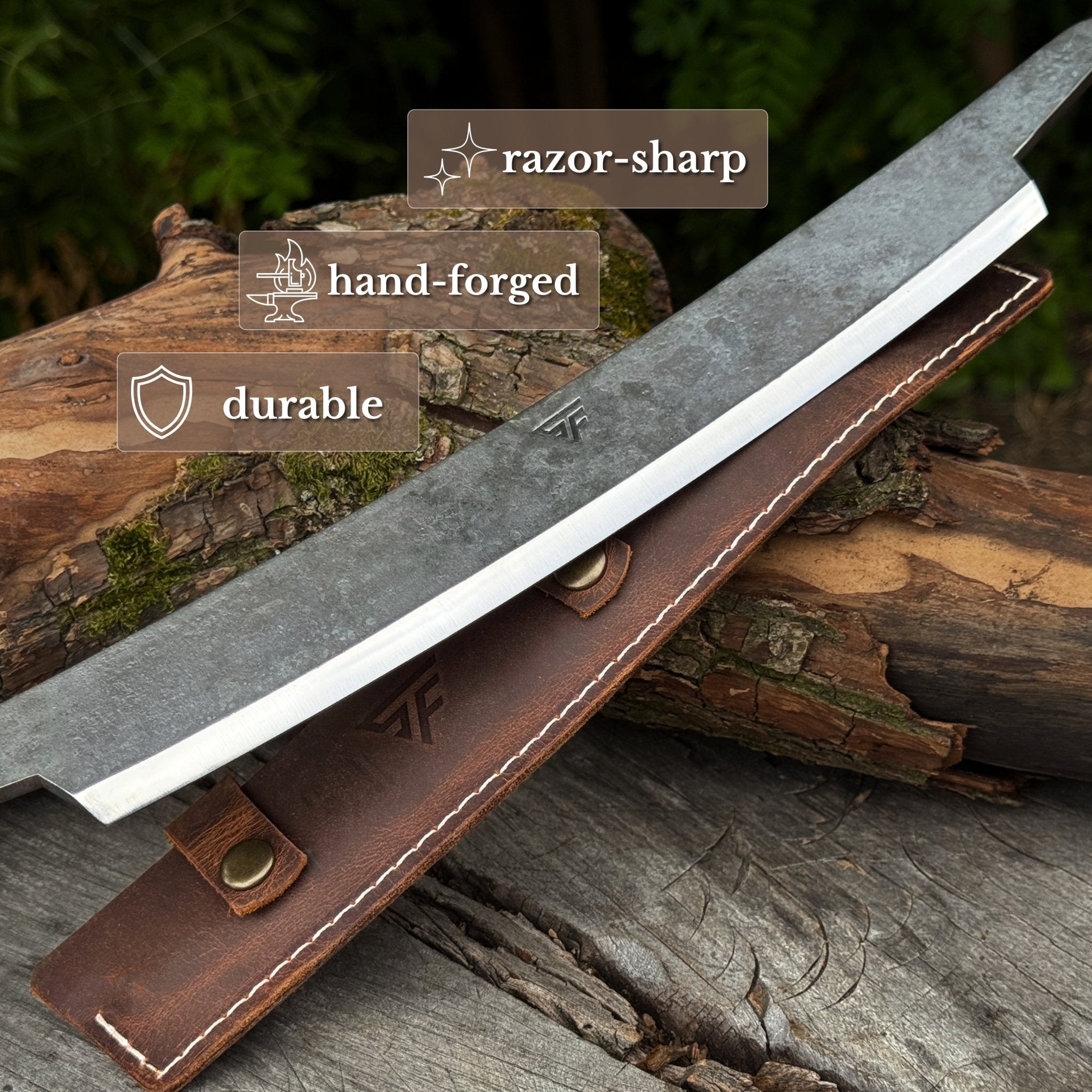 Curved Draw Knife (Push/Pull Shave), 25.5 cm (10 inch) Cutting Edge - 3