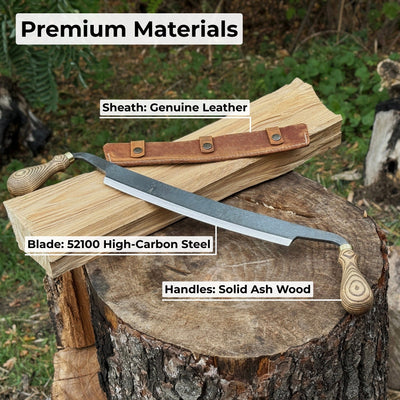 Curved Draw Knife (Push/Pull Shave), 25.5 cm (10 inch) Cutting Edge - 6