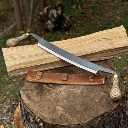Curved Draw Knife (Push/Pull Shave), 25.5 cm (10 inch) Cutting Edge - 1