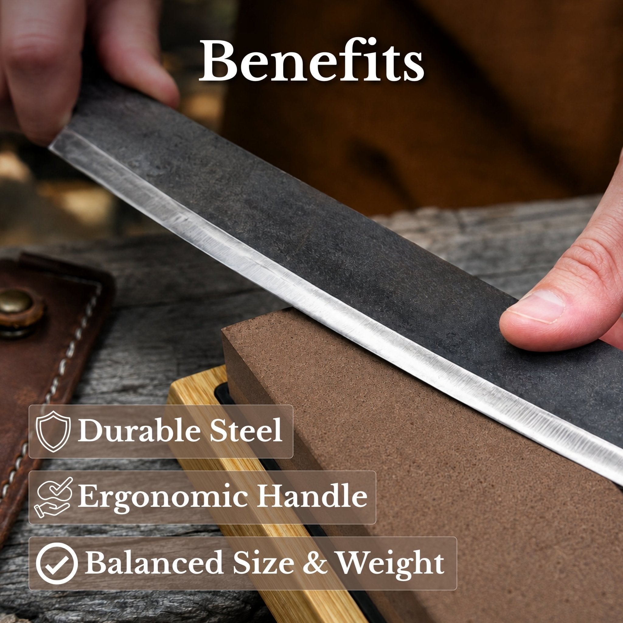 Curved Draw Knife (Push/Pull Shave), 25.5 cm (10 inch) Cutting Edge - 8