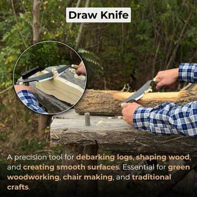 Curved Drawknife (Push/Pull), 14.5 cm (5.7 inches) - 7