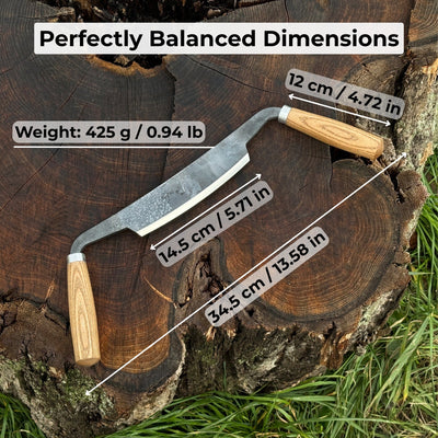 Curved Drawknife (Push/Pull), 14.5 cm (5.7 inches) - 5