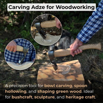 Deep Curved Bowl Adze, 5 cm (1.97 inches) - 7