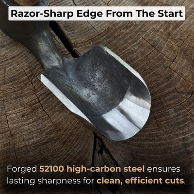 Deep Curved Bowl Adze, 5 cm (1.97 inches) - 3