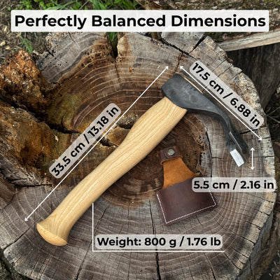 Deep Curved Bowl Adze, 5.5 cm (2.16 inches) - 2