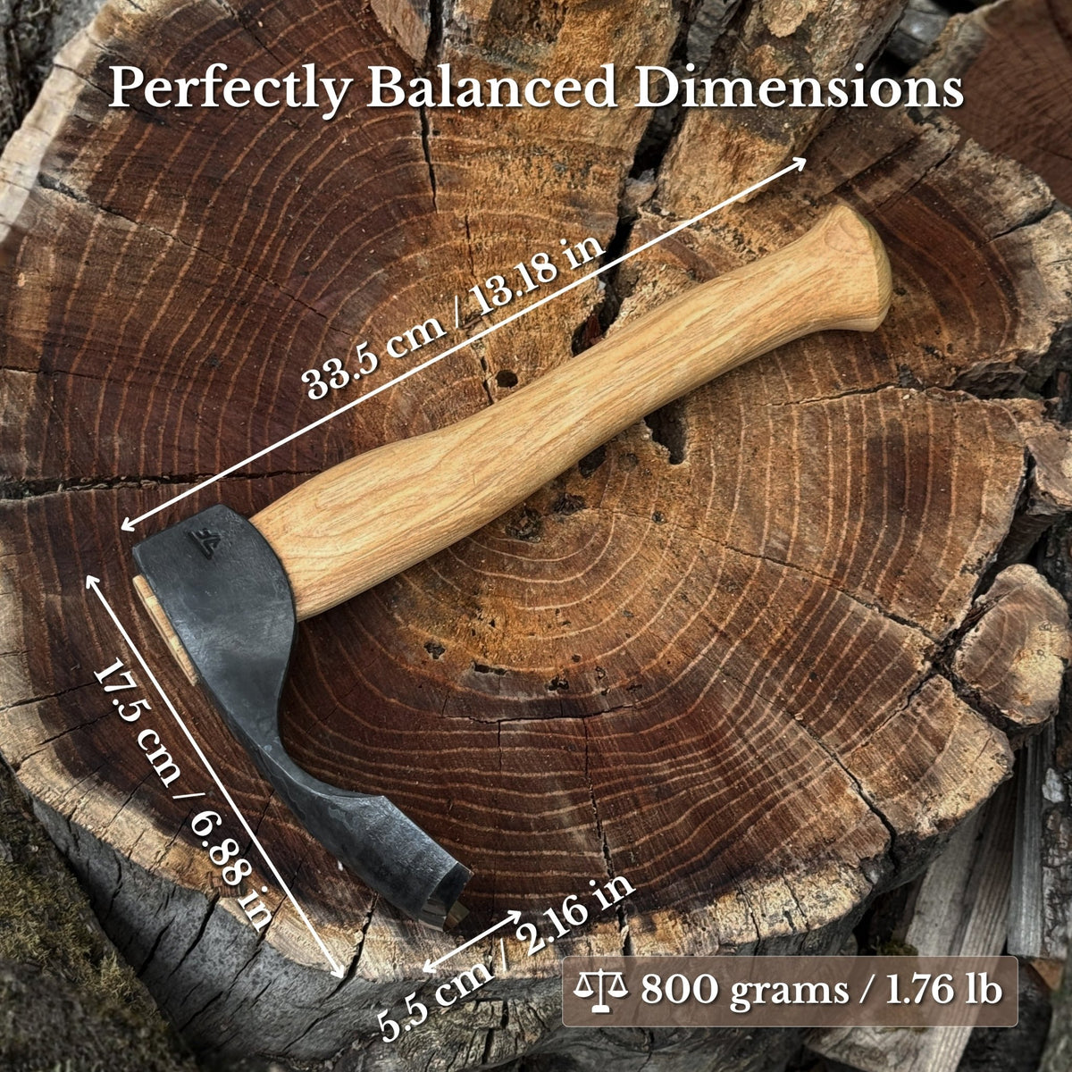 Deep Curved Bowl Adze, 5.5 cm (2.16 inches) - 3