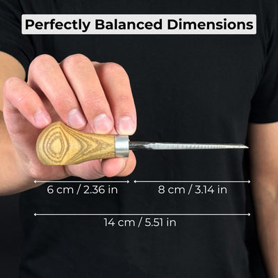 Detail Carving Chisel with Palm Handle, 10 mm (0.39 inches) - 5