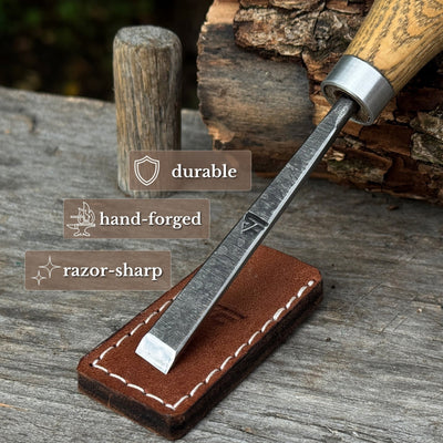 Detail Carving Chisel with Palm Handle, 10 mm (0.39 inches) - 3