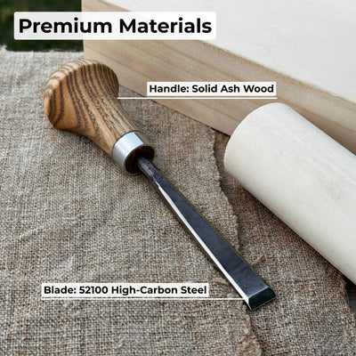 Detail Carving Chisel with Palm Handle, 10 mm (0.39 inches) - 6