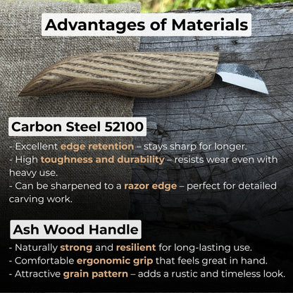 Detail Chip Carving Knife – Blade 3 cm (1.2 inches) - 4