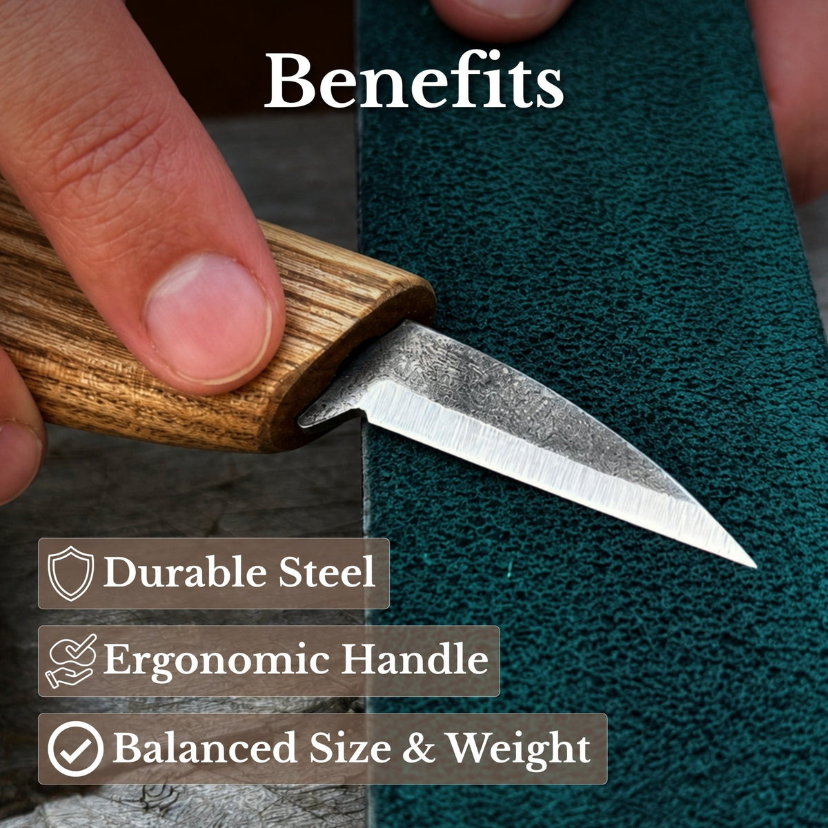 Detail Knife for Wood Carving, 4 cm (1.57 inches) - 8