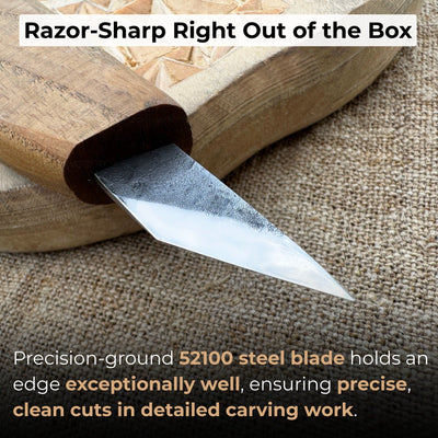 Detail Wood Carving Knife, 2.5 cm (1 inch) - 2
