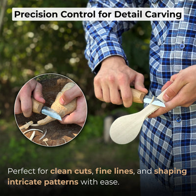 Detail Wood Carving Knife, Blade 5 cm (1.97 inches) - 7