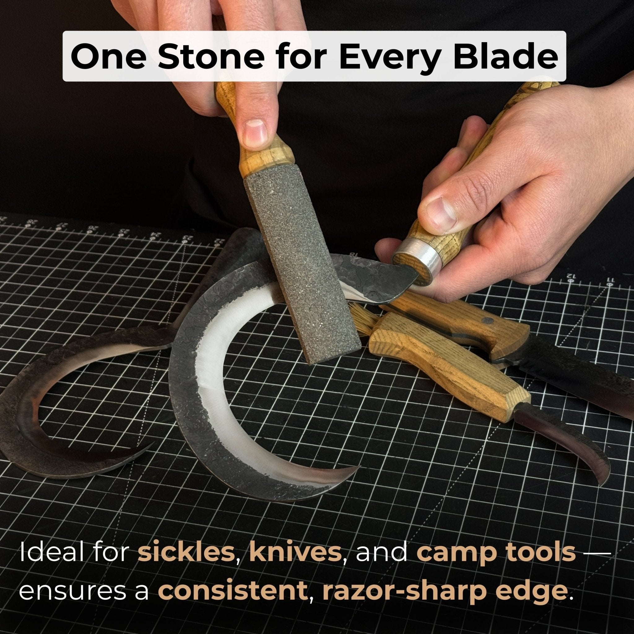 Diamond Grit Sharpening Stone for Scythes & Sickles - 5