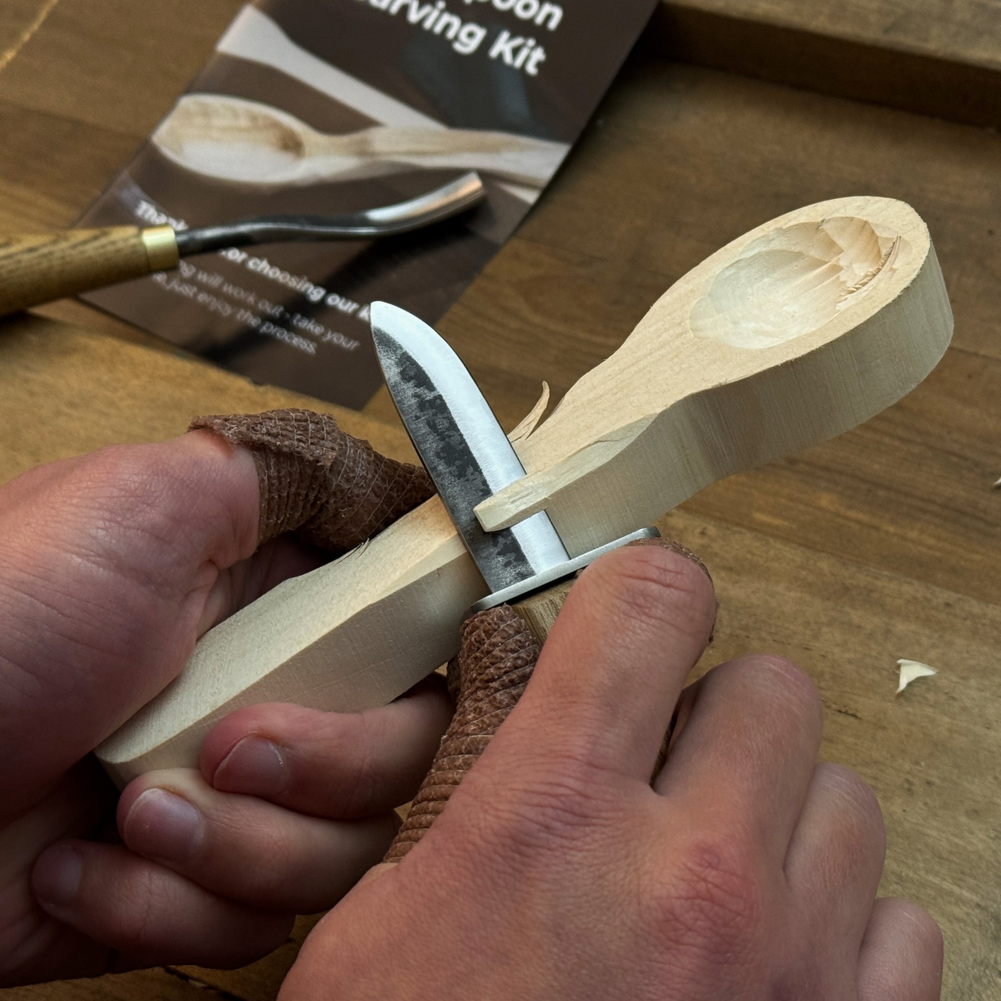 DIY 2 - Piece Spoon Carving Kit for Beginners - 8