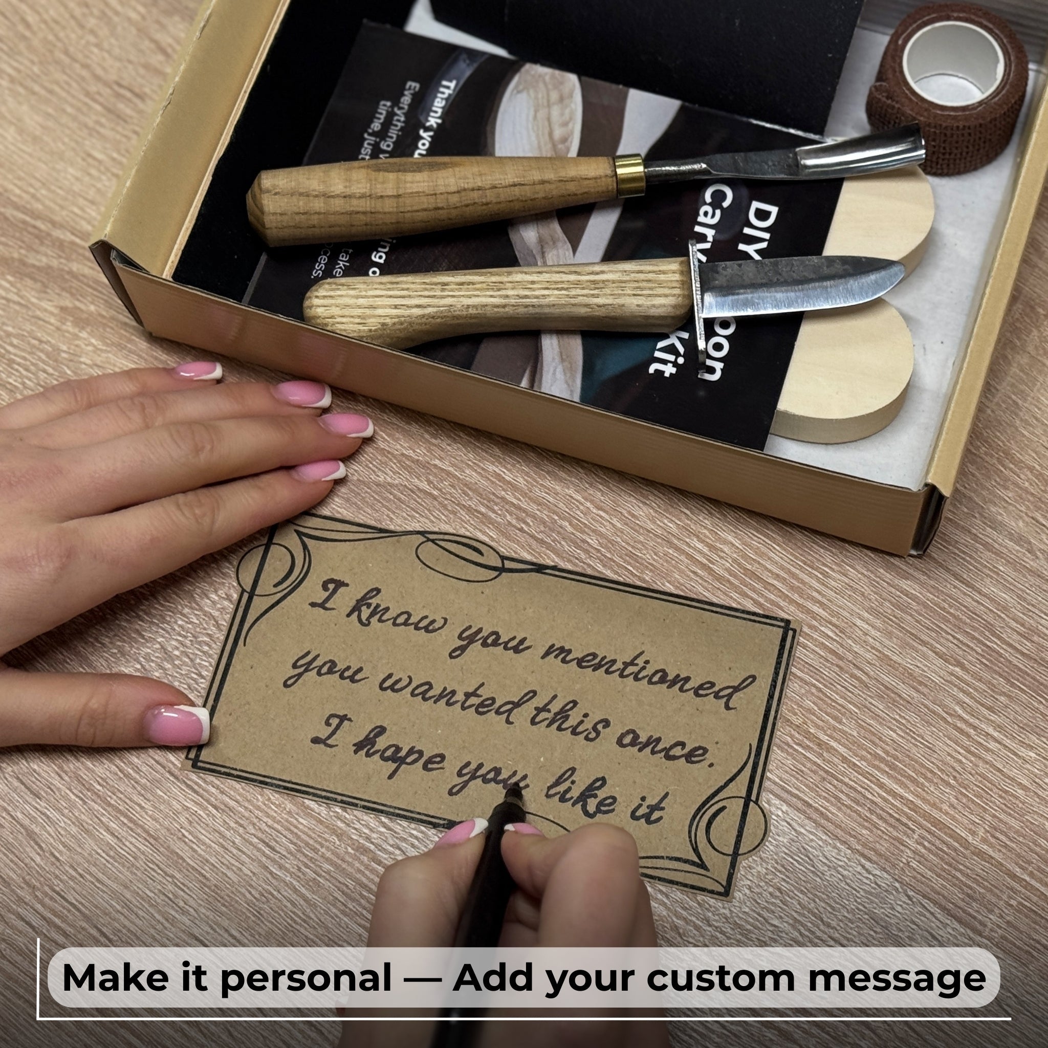 DIY 2 - Piece Spoon Carving Kit for Beginners - 4