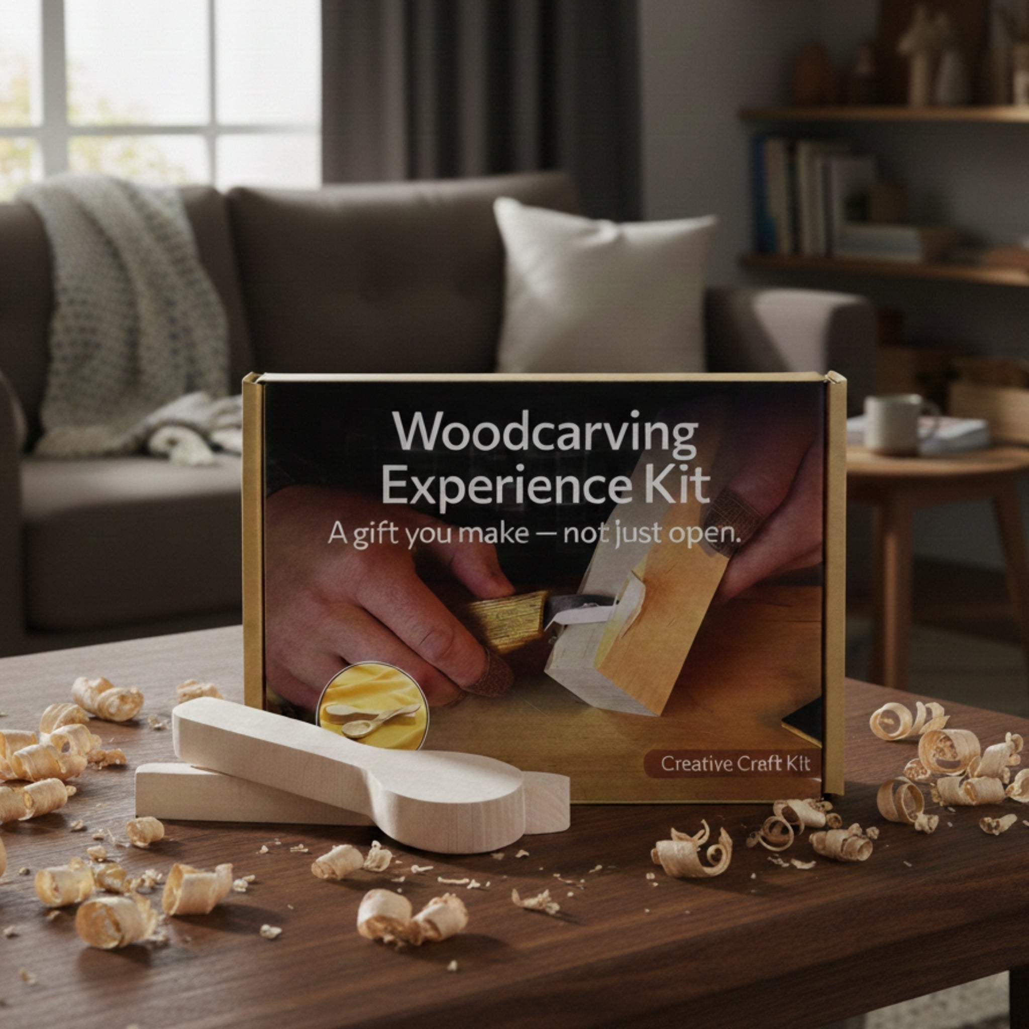 DIY 2 - Piece Spoon Carving Kit for Beginners - 1