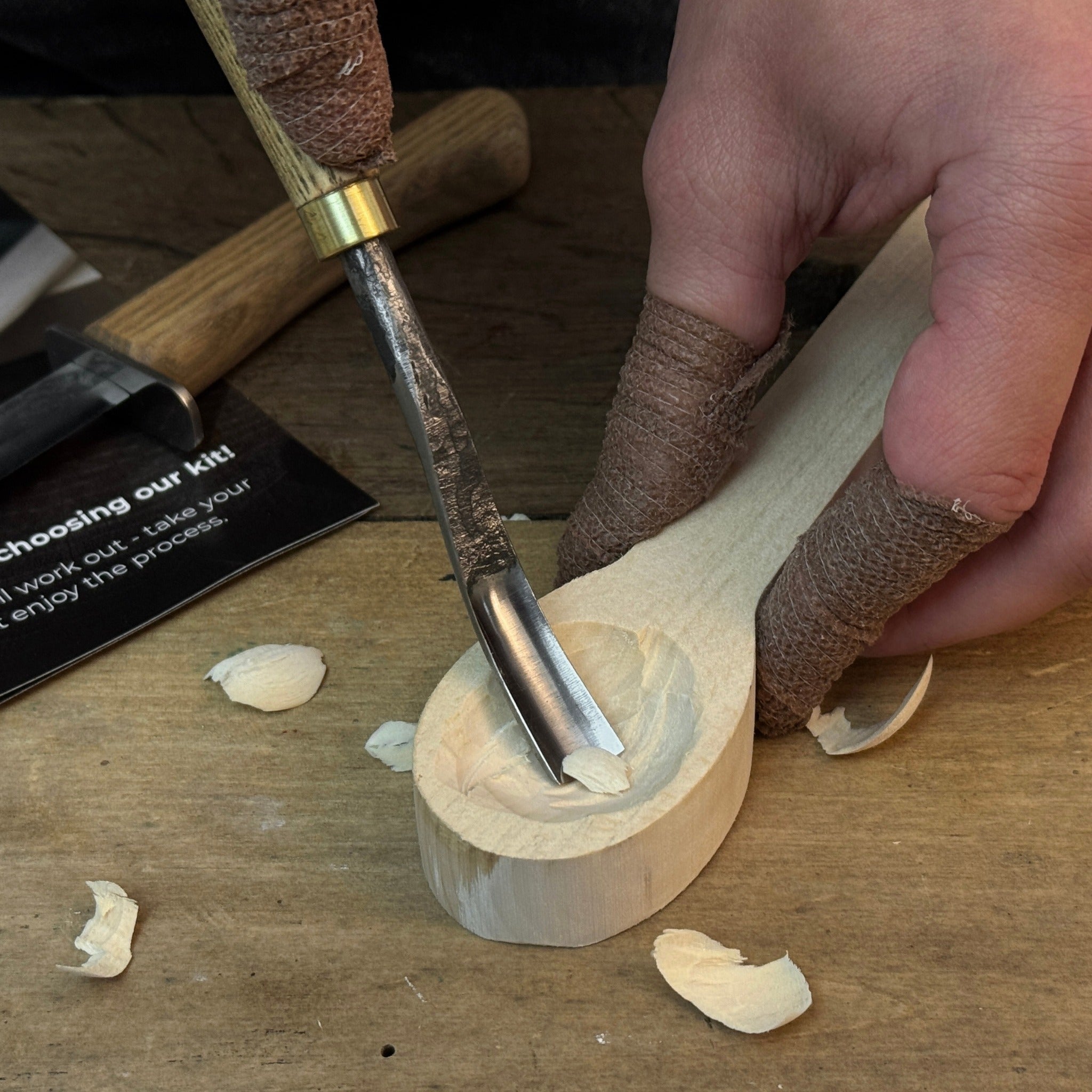 DIY 2 - Piece Spoon Carving Kit for Beginners - 4
