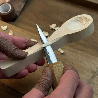 DIY 3 - Piece Spoon Carving Kit for Beginners – Linden, Cherry & Oak Wood Blanks - 4