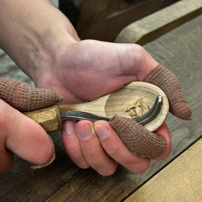 DIY 3 - Piece Spoon Carving Kit for Beginners – Linden, Cherry & Oak Wood Blanks - 8