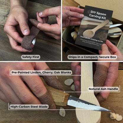 DIY 3 - Piece Spoon Carving Kit - 2