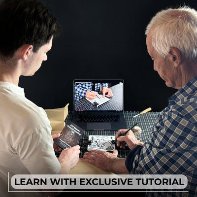 DIY Beaver Carving Kit – Wood Art Set with V - Chisel & Video Guide - 5