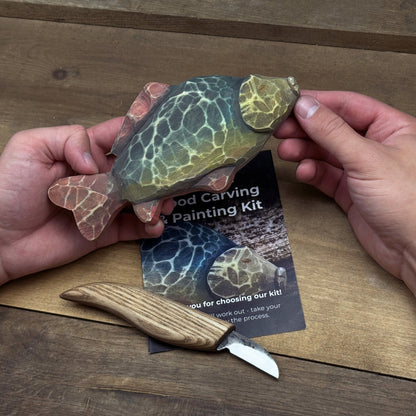 DIY Fish Wood Carving & Painting Kit – Beginner Whittling Set with Video Tutorial - 7