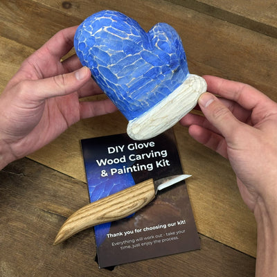 DIY Glove Wood Carving & Painting Kit - 10
