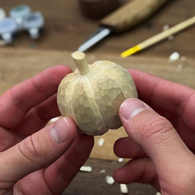 DIY Halloween Pumpkin Wood Carving Kit with Whittling Knife - 5