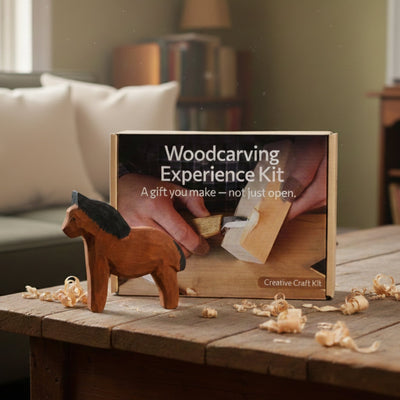 DIY Horse Wood Carving & Painting Kit - 1