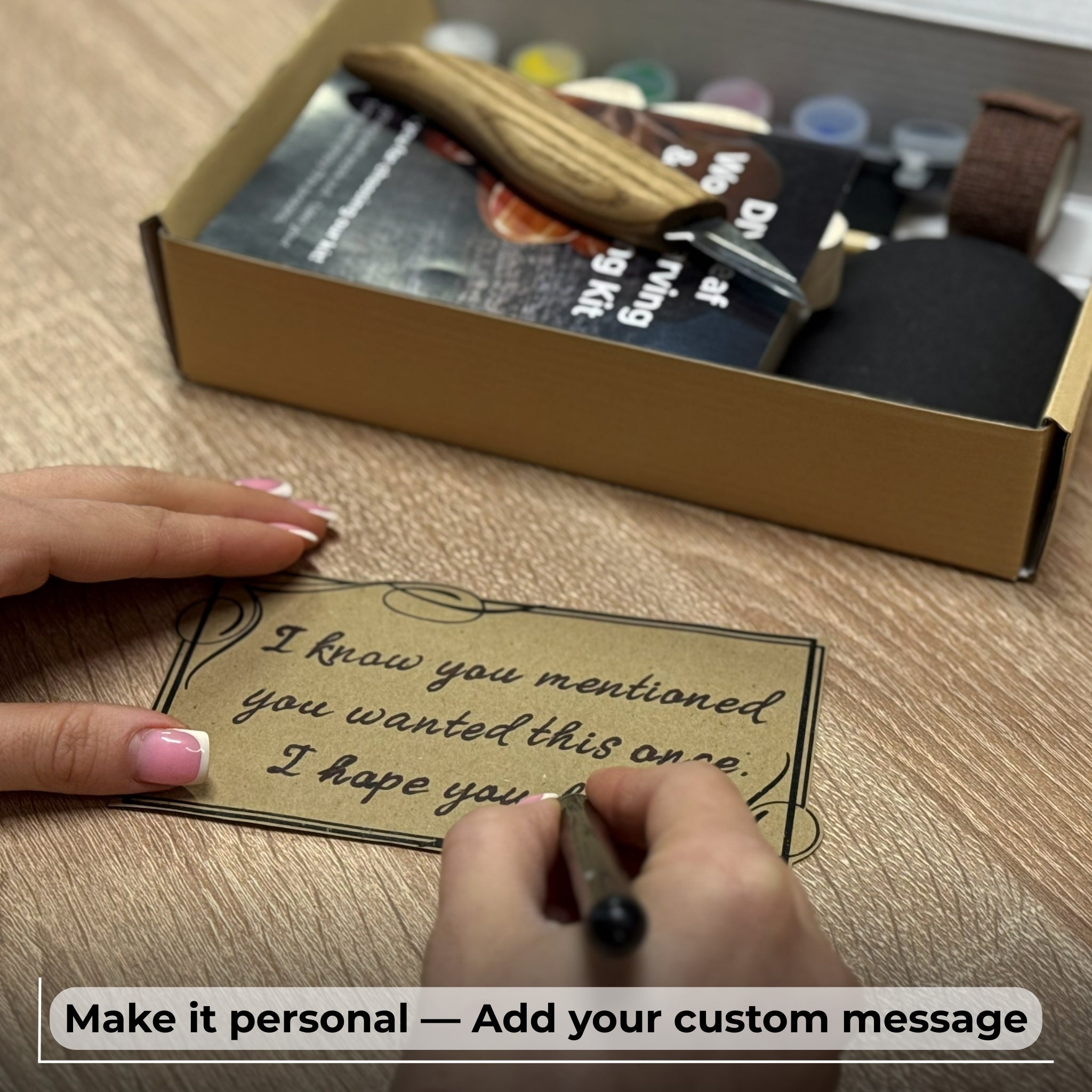 DIY Oak Leaf Carving and Painting Kit - 4