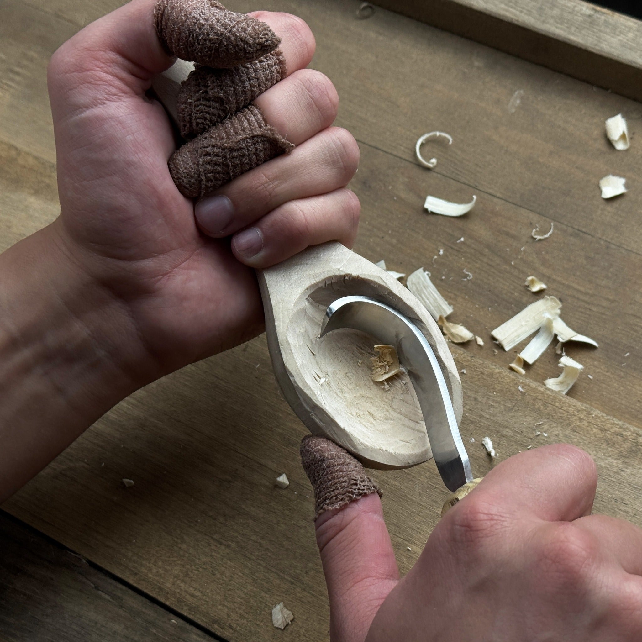 DIY Spoon Carving Kit for Beginners – Hook Knife & Whittling Tools - 6