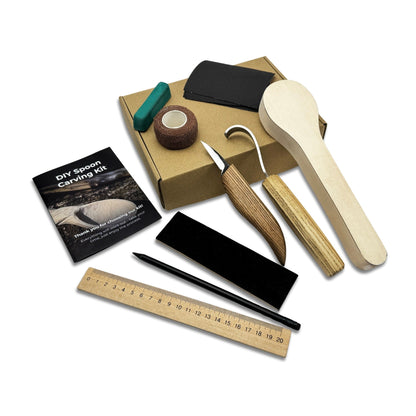 DIY Spoon Carving Kit for Beginners – Hook Knife & Whittling Tools - 1