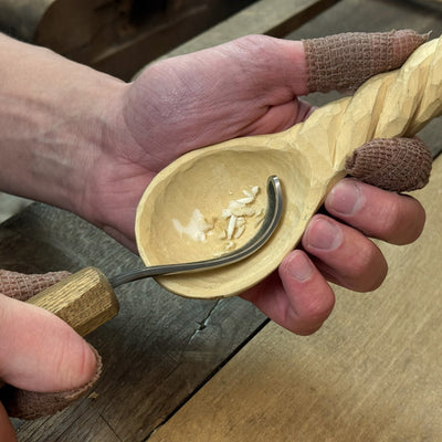DIY Spoon Carving Kit for Beginners – Hook Knife & Whittling Tools - 9