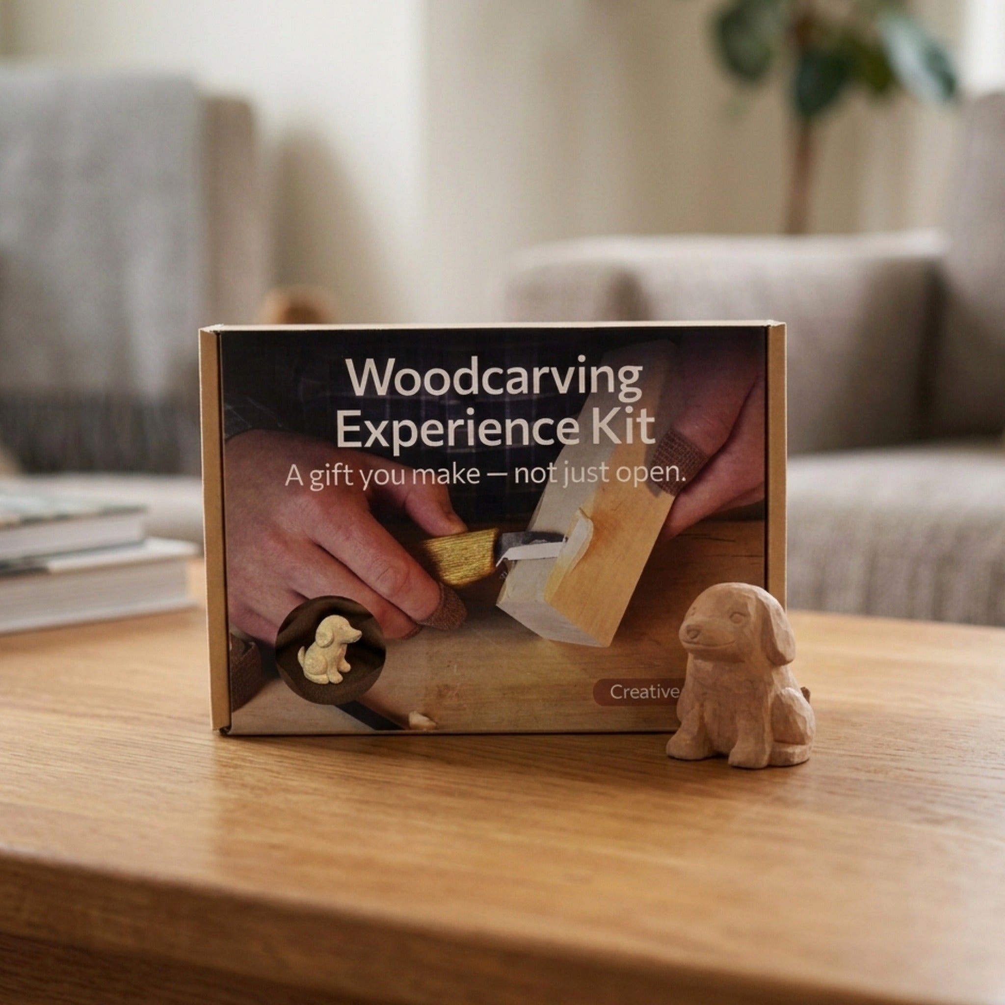 Dog Carving Kit - Complete Starter Whittling Kit for Beginners, Adults, Teens, and Kids - 1