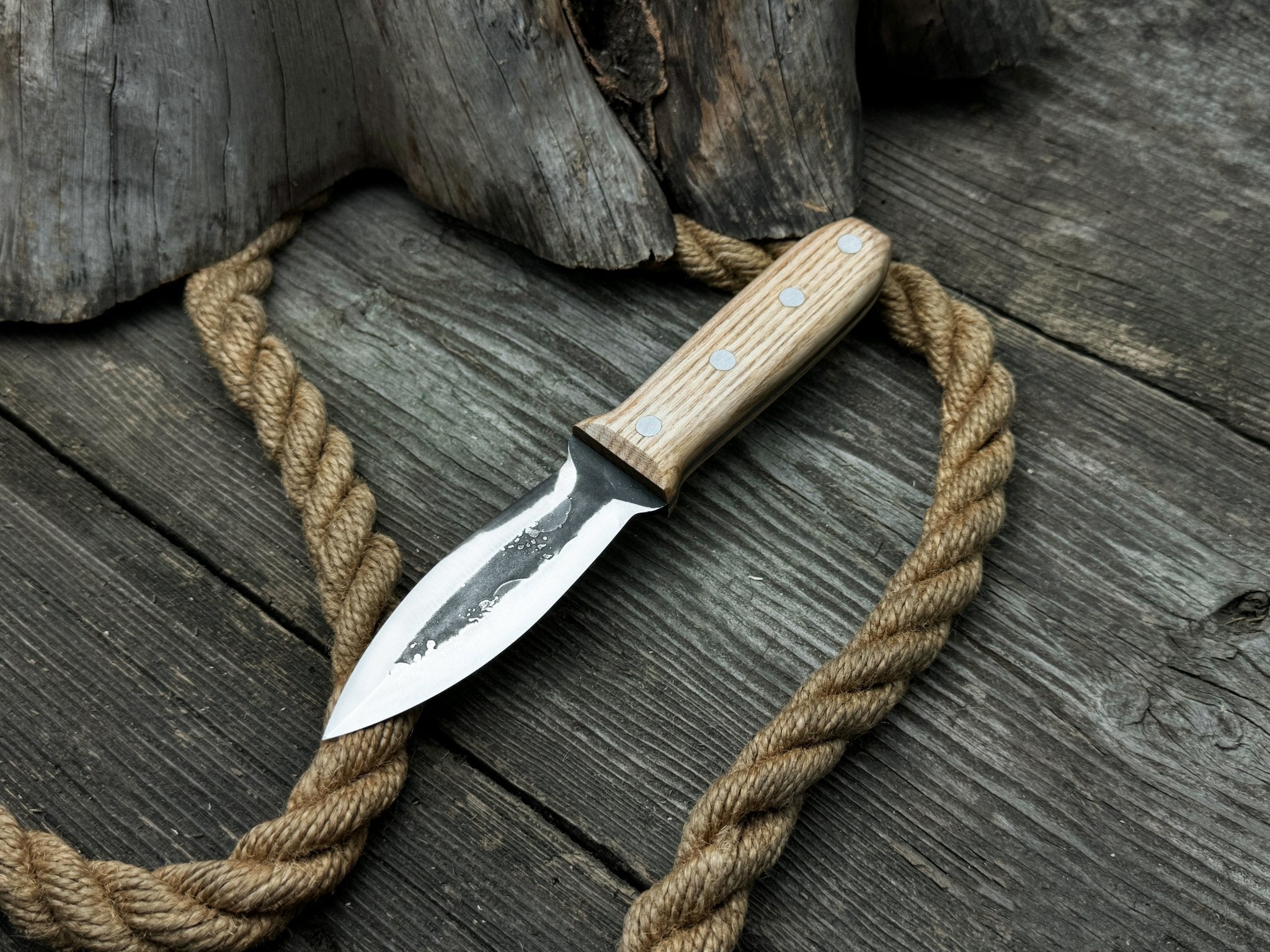 Double - Edged Bushcraft Knife, 8.5 cm (3.35 inches) - 4