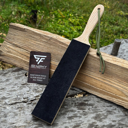 Double - Sided Leather Sharpening Strop with Polishing Paste - 1