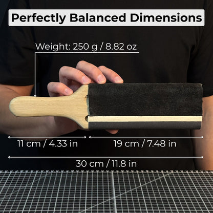 Dual - Sided Leather Paddle Strop For Hook Knives & Gouges - 3