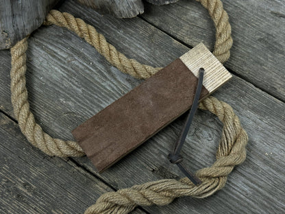 Dual - Sided Leather Paddle Strop For Knives - 4