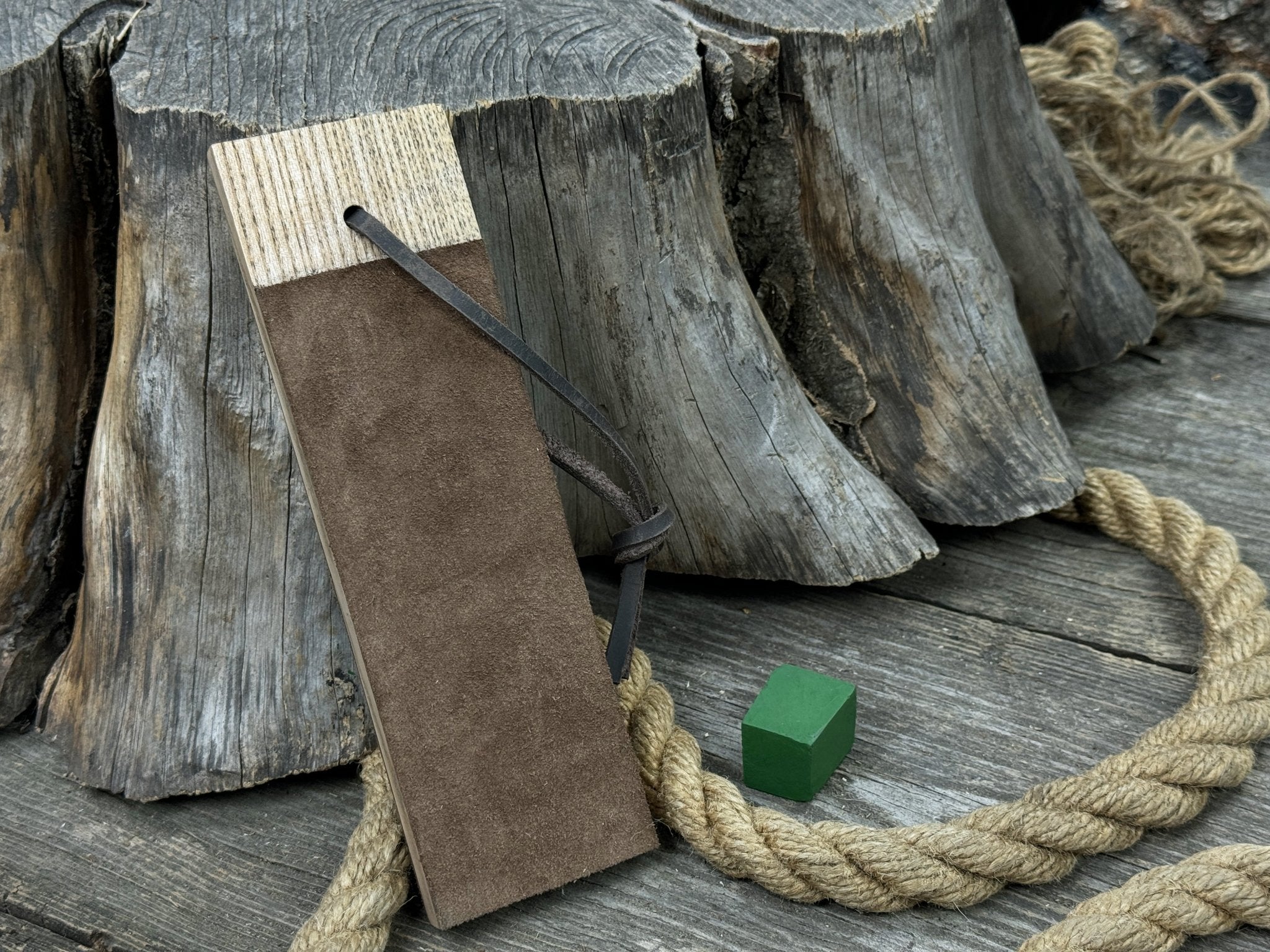 Dual - Sided Leather Paddle Strop For Knives - 8