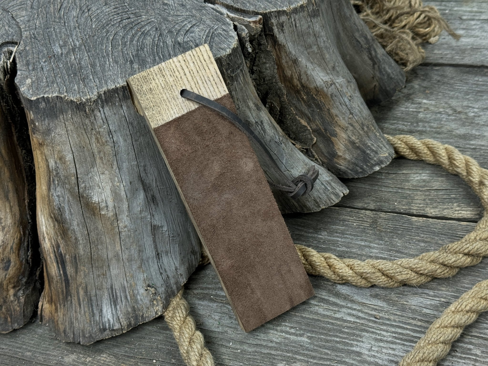 Dual - Sided Leather Paddle Strop For Knives - 3