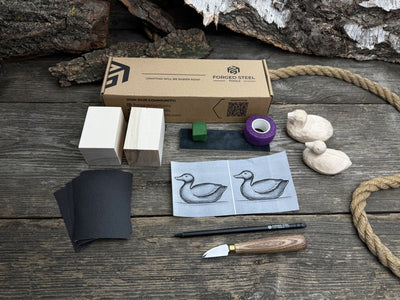 Duck Carving Kit - Complete Starter Whittling Kit for Beginners, Adults, Teens, and Kids - 3