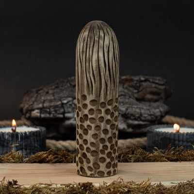 Eir Wooden Figurine – 14 cm (5.7 inch) Hand - Carved Norse Goddess of Healing - 3