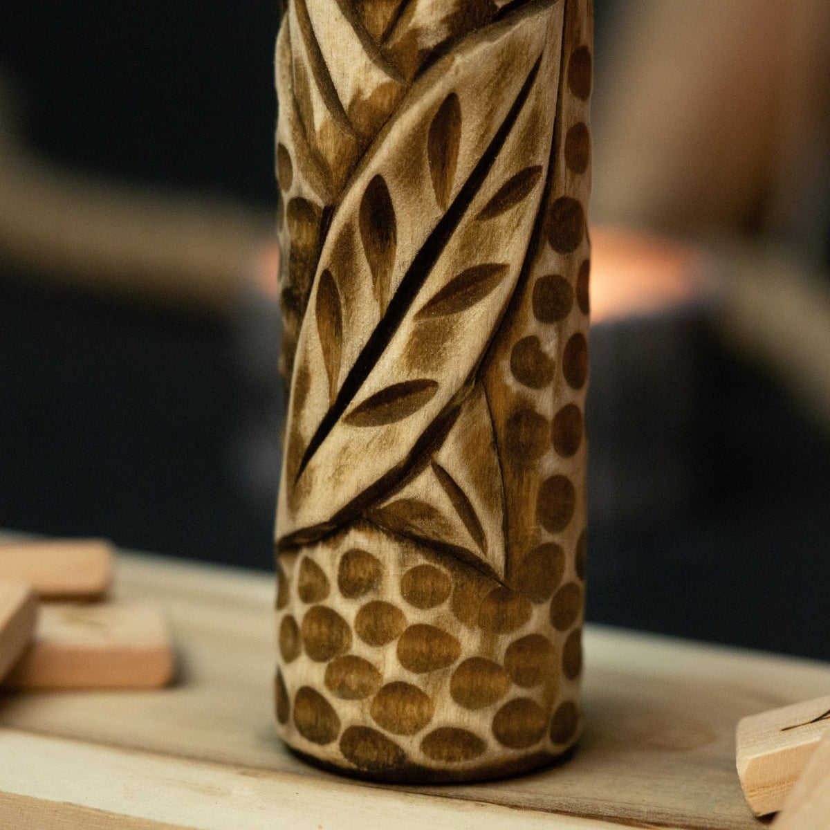 Eir Wooden Figurine – 14 cm (5.7 inch) Hand-Carved Norse Goddess of Healing - 11
