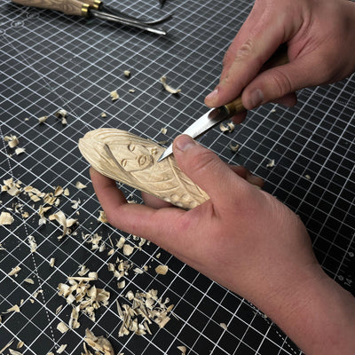 Eir Wooden Figurine – 14 cm (5.7 inch) Hand - Carved Norse Goddess of Healing - 7