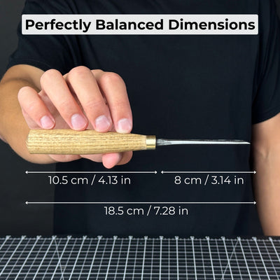 Fine Detail Carving Chisel – 10 mm (0.39 inches) Blade - 5