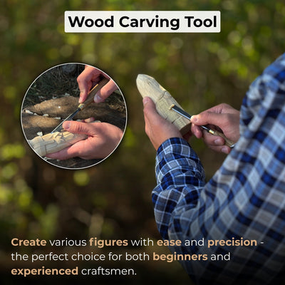 Fine Detail Carving Chisel – 10 mm (0.39 inches) Blade - 7