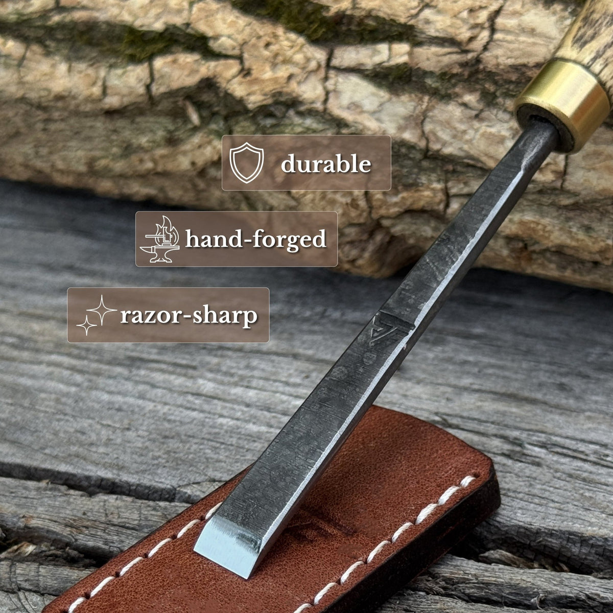 Fine Detail Carving Chisel – 10 mm (0.39 inches) Blade - 3