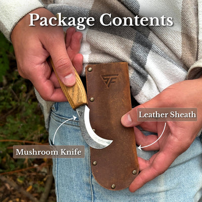 Forged Mushroom Knife with Brush, 6.5 cm (2.56 inches) - 9